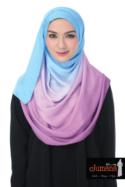 Shawl Rainbow - Blue Purple