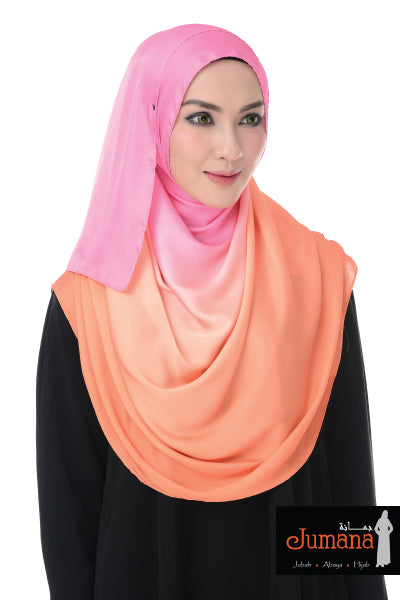 Shawl Rainbow - Pink Peach