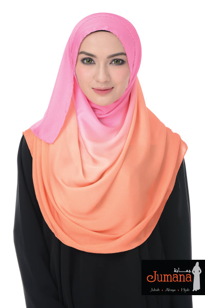 Shawl Rainbow - Pink Peach