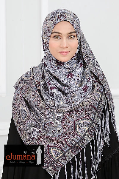 Shawl ALHAMBRA - Burgundy