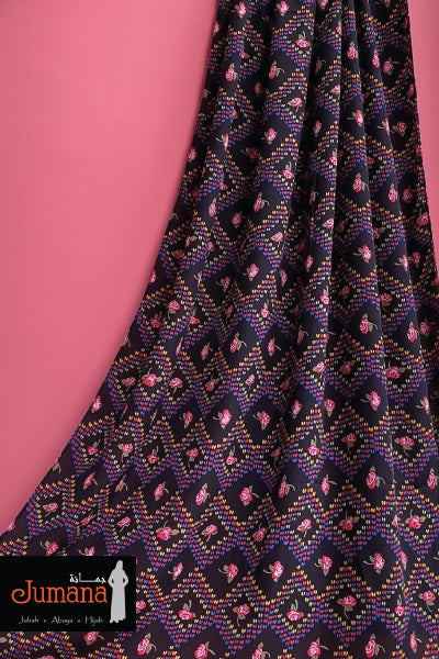 Shawl Diamond Rose Black (code E)