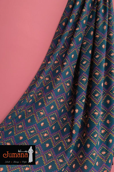 Shawl Diamond Rose Deep Green (code F)