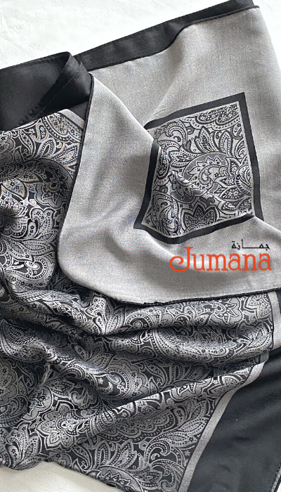Square Hijab - Rosa Emboss 4