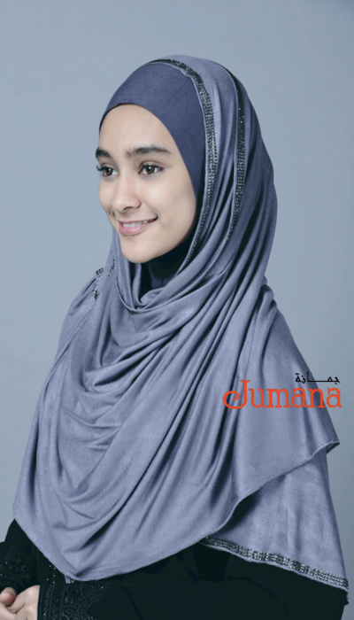 Shawl Cotton Lycra - Grey