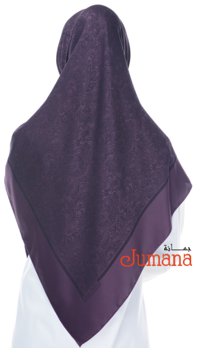 Square Hijab - Rosa Emboss 3