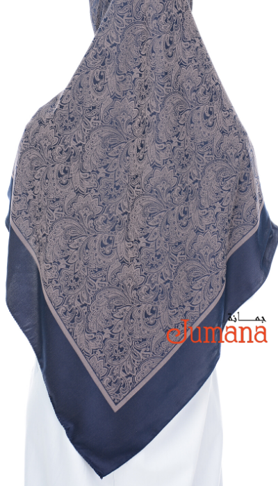 Square Hijab - Rosa Emboss 1