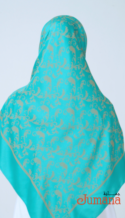 Square Hijab - RP Classic Turquoise Green