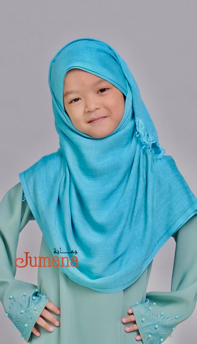 SHAWL Cotton Linen Turkish - shades of blue