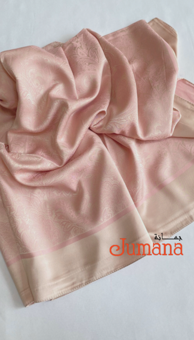 Square Hijab - Rosa Emboss 5