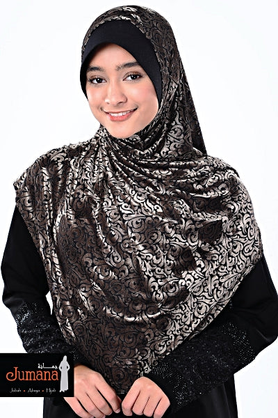 Tudung Syria Black Gold