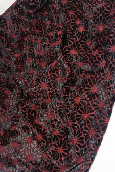 Tudung Syria Maroon Flower