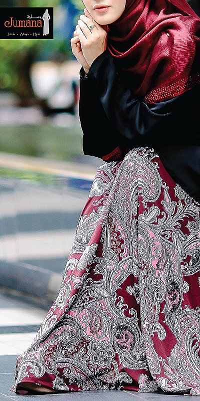 Skirt - Paisley Maroon