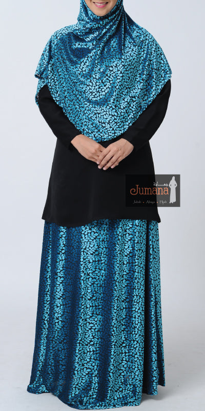 Velvet Skirt - Turqoise