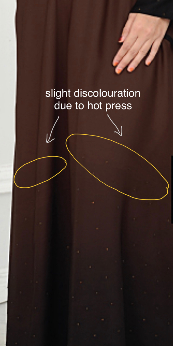Abaya Galaxy Ombre DARK Brown - minor defect