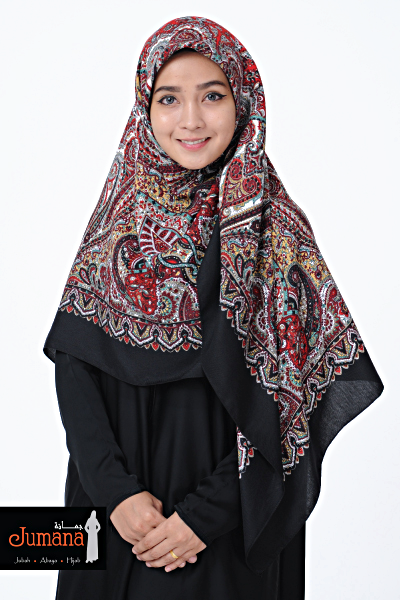 Square Hijab ZMB 06 - Red