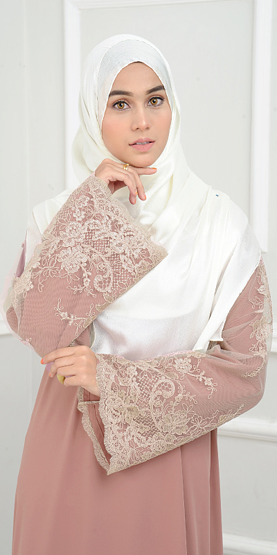 Abaya Tasneem Dusty Pink