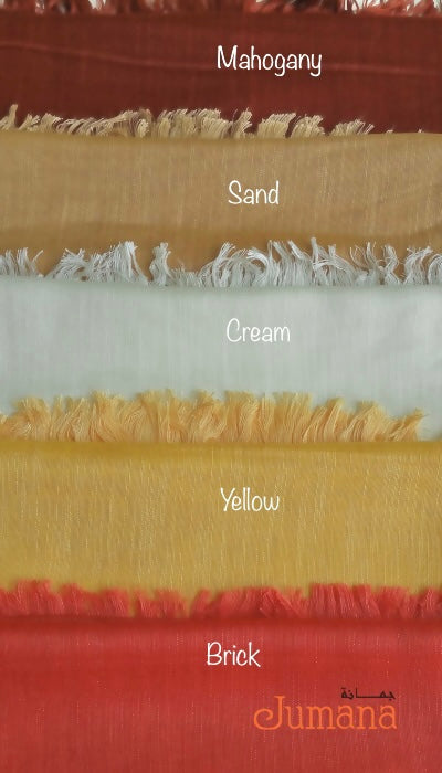SHAWL Cotton Linen Turkish - shades of brown