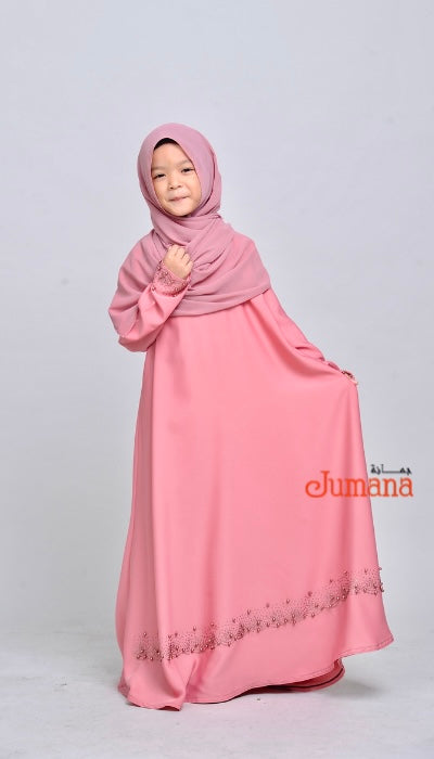 Abaya Girls - Princess Lulu Peach Pink