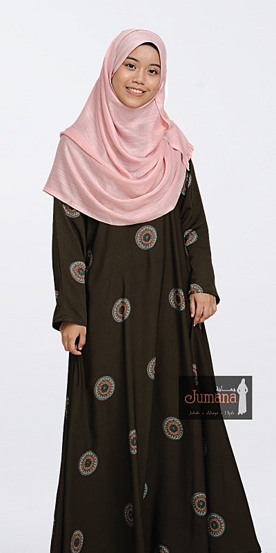 Abaya Zahira Dark Brown